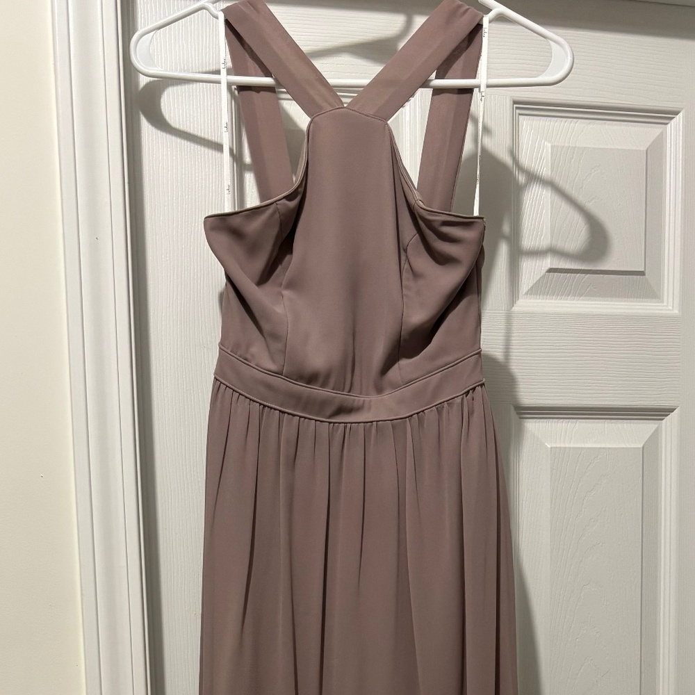 Lulu’s Taupe Maxi Dress